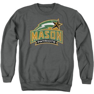 George Mason University Official Distressed Primary Logo Adult Crewneck Sweatshirt - 1 of 4