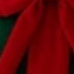 green background with red bow