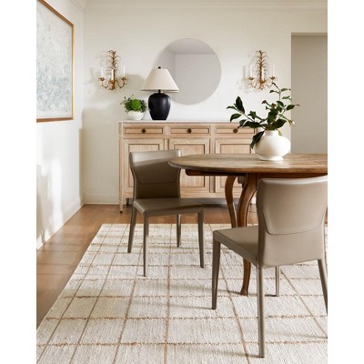 Kamey 5' x 7'6" Ivory Geometric Handmade Jute Area Rug