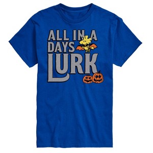 Men's - Peanuts - Days Lurk Art Short Sleeve Graphic T-Shirt - 1 of 4