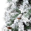 Nearly Natural 8' Flocked White River Mountain Pine Artificial Christmas Tree with Pinecones - 3 of 4