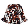 bar III Womens Ruffled Knit Blouse - 2 of 2