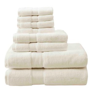 BAGOKIE 8pc 800GSM Cotton Towel Set - 1 of 4