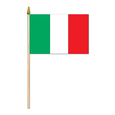 Beistle 4" x 6" Rayon Italian Flag 13/Pack 57521