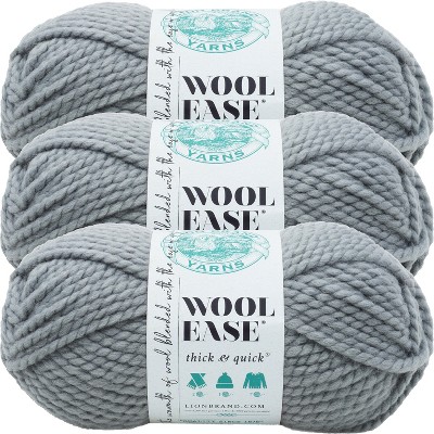 Lion Brand Wool Ease Thick & Quick Yarn - Moonlight