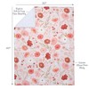 Bedtime Originals Flower Power Floral/Strawberry Soft/Cozy Fleece Baby Blanket - 3 of 4