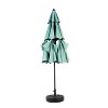 Okak 10 Ft 3 Tier Patio Umbrella,Outdoor Umbrella for Patio,Table Umbrella Outdoor with Crank,Pool Umbrellas,Base Not Included - 2 of 4
