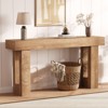 CuisinSmart 63'' Farmhouse Console Table for Entryway, Wood Rectangular Sofa Table, Rustic Wood Entry Table for Behind Couch, Hallway, Living Room - 4 of 4