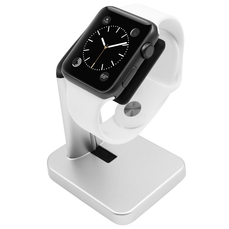 Macally Apple Watch Stand - Silver/Black, 4 of 8