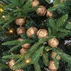 Storied Home Paulownia Wood Bead Garland, Gold Finish - 2 of 2