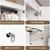 homfan Wardrobe Closet, 69.5" Wooden Wardrobe Cabinet with 3 Drawers, Hanging Rod, 2 Doors Clothing Storage Cabinet for Bedroom, Rattan Door - 4 of 4