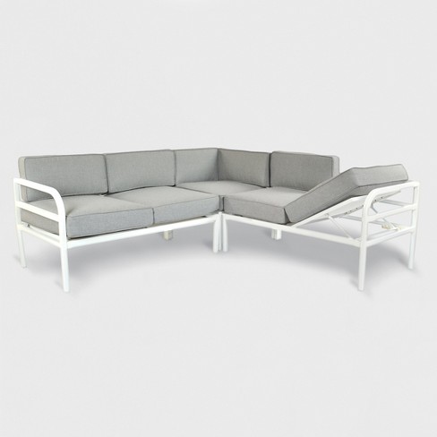 3pc Beacon Hill Patio Sectional With, Outdoor Patio Couch With Chaise