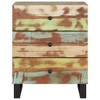vidaXL Bedside Cabinet 19.7"x13"x24.4" Solid Wood Reclaimed&Engineered Wood - 3 of 4