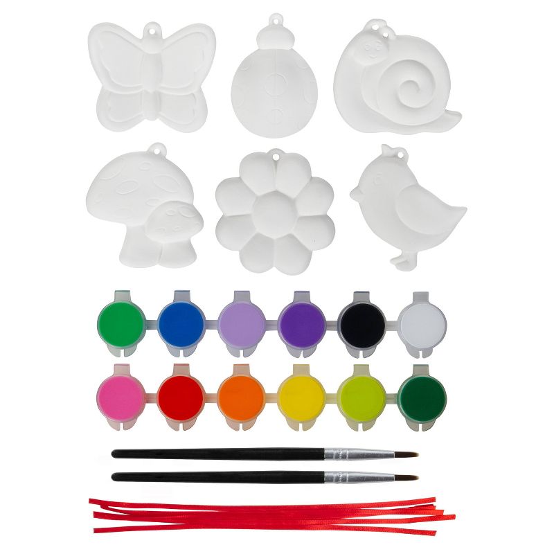 Tulip Color Paint Your Own Garden Ornaments Ceramic Painting Craft Kit for Kids Rainbow Colors, 2 of 10
