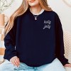 Simply Sage Market Embroidered Holly Jolly Bold Cursive Sweatshirt - 2 of 4