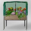 CedarCraft Self-Watering Spruce Planter: Elevated Garden Bed with Greenhouse & Bug Cover, 21"x47"x32", Rectangular - image 3 of 4