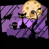 Women's Design By Humans Night Halloween moon By ChadiElHanchi Racerback Tank Top - 2 of 3