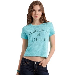Aeropostale Womens Wanna Curl Up Graphic T-Shirt - 1 of 2
