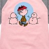 Girls' - Peanuts - Rerun Winter Shirt Tail Raglan Graphic T-shirt - 2 of 4