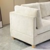 MYINDA L Shaped Convertible Modular Sectional Sofa, Free Combination Corduroy Upholstered Corner Couch for Living Room,Beige - 4 of 4