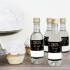 Big Dot of Happiness New Year's Eve - Gold - Mini Wine & Champagne Bottle Label Stickers - 2025 New Years Eve Resolution Party Favor Gift ​- Set of 16 - 3 of 4