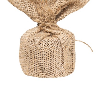 Frosted Pine Tabletop Christmas Tree with Burlap Base