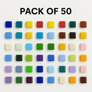CTB Dealz Glass Refrigerator Magnets | Colorful Decorative Magnets for Fridge, Office, Locker & Whiteboard Use - 1 of 4