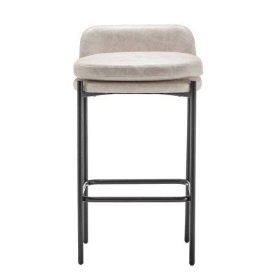 Modern Mid-Back Counter Height Barstool - WOVENBYRD