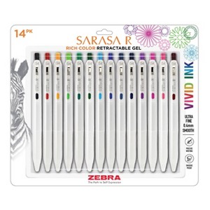Zebra 14ct Sarasa R Rich Retractable Gel Pen Assorted Colors : Target