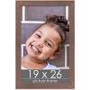 PosterPalooza | Shabby Chic Brown Picture Frame - UV Acrylic, Foam Board Backing, Hanging Hardware - 2 of 4