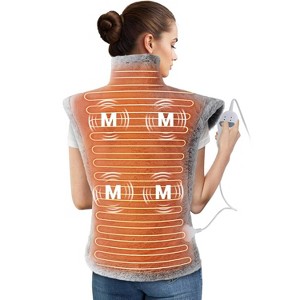 GustoWave Electric 4 Massage Modes Heating Pad for Neck and Shoulders and Back Pain Relief, Best Winter Gifts - 1 of 4
