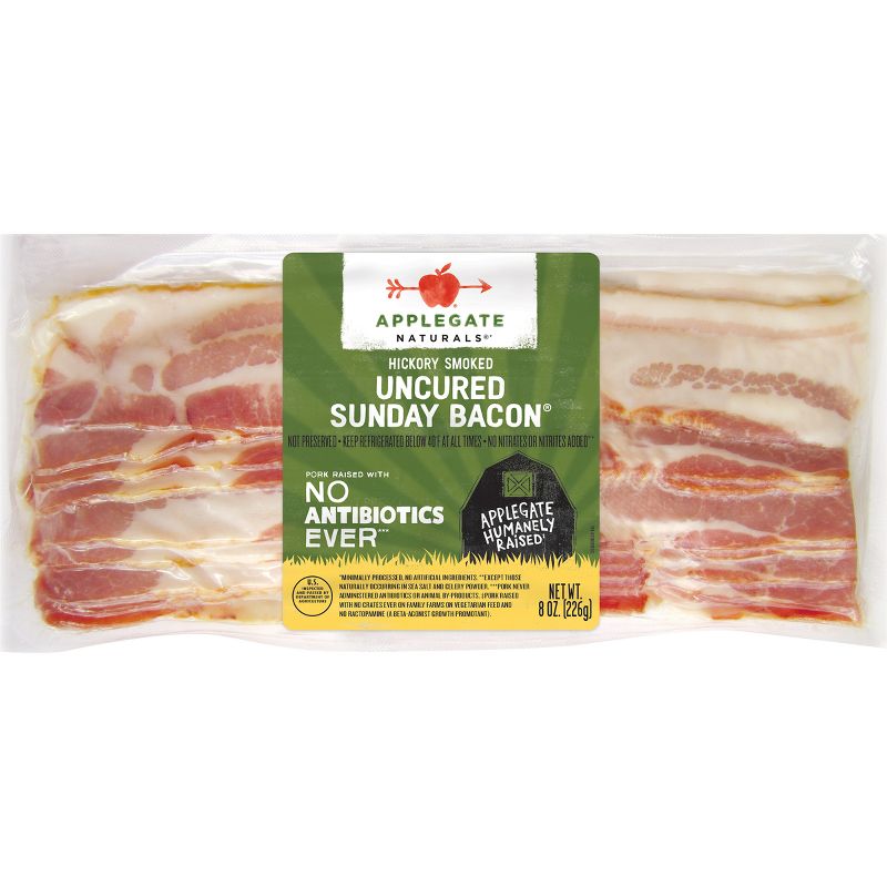 Applegate Natural Uncured Sunday Bacon - 8oz, 1 of 7