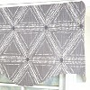 RLF Home 100% Cotton Zircon Regal With Poly/Cotton Ivory lining Rod Pocket Valance 50" x 16" Gray - 3 of 4