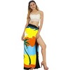 LA LEELA Women's Summer Beach Wrap Bikini Wraps Sarong Swimwear Cover up Skirt Swimsuit Pareo for Women One Size Multicolored, Tree - 4 of 4