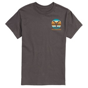 Men's - Yellowstone - Y Brand Blanket Left Chest Short Sleeve Graphic T-Shirt - 1 of 4