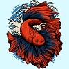 Men's Design By Humans Betta Fish By PentoolKnight T-Shirt - 2 of 3