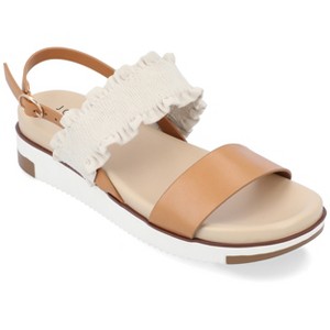 Journee Collection Womens Riya Formed Footbed Sling Back Sandal - 1 of 4