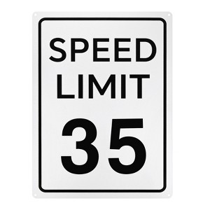 Unique Bargains Aluminum Weather Resistant Waterproof Rust Free Traffic Sign 1 Pc - 1 of 4