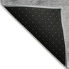 Silver Gray And Ivory Abstract Washable Indoor Outdoor Area Rug - 4 of 4