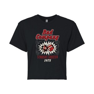 Women's - Bad Company - Straight Shooter Cropped Graphic T-Shirt - 1 of 4