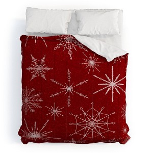 Snowflakes Comforter Set - Deny Designs - 1 of 3
