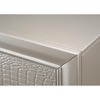 PAGED Dresser with Drawers Contemporary Glam Style Storage Drawers with Embossed Crocodile Patten for Living Room, Hallway, Office - 4 of 4