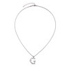 Adornia Silver Plated Mixed Stone Crystal Initial Necklace - 3 of 3