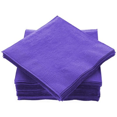 SparkSettings Beverage Napkins, 5” x 5” 2 Ply Paper Napkins, Pack of 100