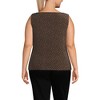 Lands' End Women's Sleeveless Silky Knit Drape Front Top - 2 of 3