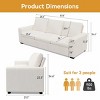 Dyonery 88.97" Modern Couches for Living Room, Deep Seat Sleeper Sofa with 8¡±Cushion - 2 of 4