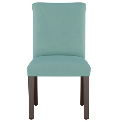 Luisa Pleated Dining Chair Teal Velvet - Skyline Furniture