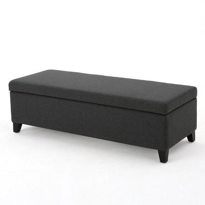 NicBex Modern 50.5" Storage Bench Wood Accent Stools with Cushioned Top for Bedroom and Entryway