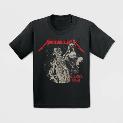 red and black metallica shirt