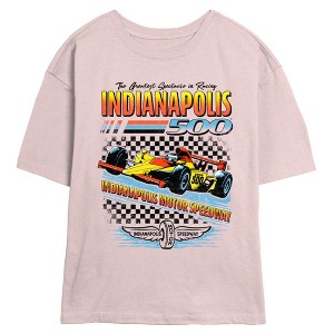Juniors Womens Indy 500 Retro Greatest Spectacle in Racing T Shirt - 1 of 4